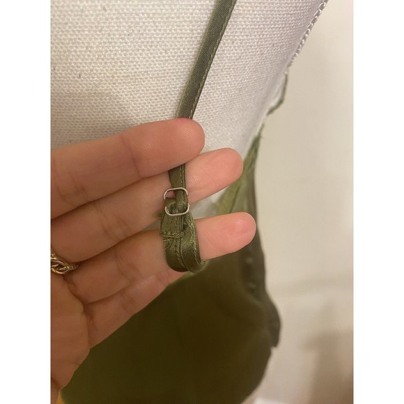 Cabi NYC Clari 100% Silk Charmeuse Cami Camisole Top Oregano Army Green S $187 - Picture 8 of 13